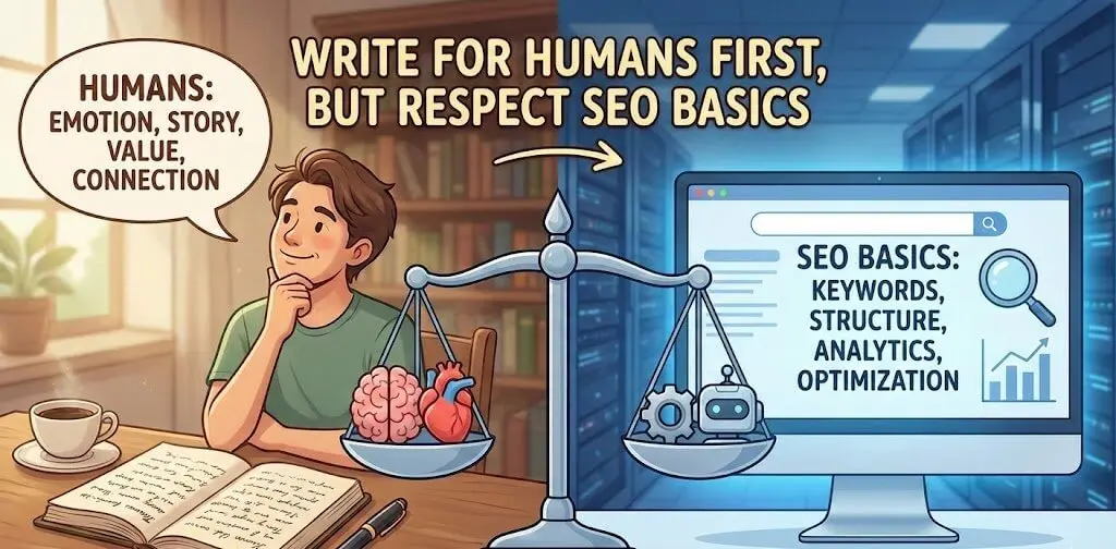 Write for humans first, but respect SEO basics